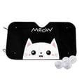 thumbnail image 1 of Kdxio Cat Meow Print Windshield Sun Shade,UV Rays and Sun Heat Protection,Sunshade for Car Windshield,Car Shade Front Windshield - Medium, 1 of 6