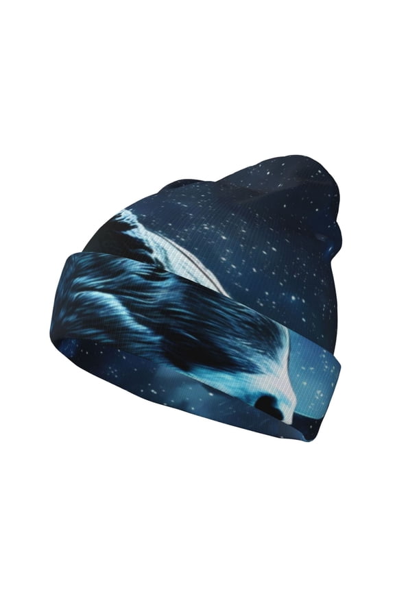 Celestial Ram Night Sky Winter Beanie for Men Women Beanie Knit Hat Cuffed Cap Beanie Knit Chunky Snow Cap