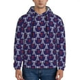 thumbnail image 1 of Kdxio Cell Tower Print Mens Casual Hooded Collar Drawstring Hoodies Pullover Sweatshirts Casual Long Sleeve Shirts-XX-Large, 1 of 7