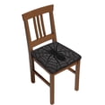 thumbnail image 1 of Kdxio Chair Seat Covers Black Spider On Web 1 Print Chair Covers for Dining Room Square Washable Chair Protector Seat(Four Pieces), 1 of 5