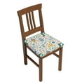 thumbnail image 1 of Kdxio Chair Seat Covers Cartoon Animals Print Chair Covers for Dining Room Square Washable Chair Protector Seat(Four Pieces), 1 of 5