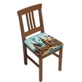 thumbnail image 1 of Kdxio Chair Seat Covers Iconic Global Landmarks Print Chair Covers for Dining Room Square Washable Chair Protector Seat(Two Pieces), 1 of 5