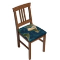 thumbnail image 1 of Kdxio Chair Seat Covers World Map Print Chair Covers for Dining Room Square Washable Chair Protector Seat(Four Pieces), 1 of 5