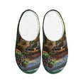 thumbnail image 1 of Kdxio Charming Garden Patio Women's Men's Slippers Plush Slip-On House Slipper for Winter Indoor Soft Cushion Non-slip Fluffy Slides Slippers-37/38, 1 of 7