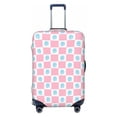 thumbnail image 1 of Kdxio Checkerboard With Snowflake Pattern Luggage Cover for Travel,Elastic and Durable,Fits 18-32 Inch,Anti-Scratch Suitcase Protector-No luggage included, 1 of 5