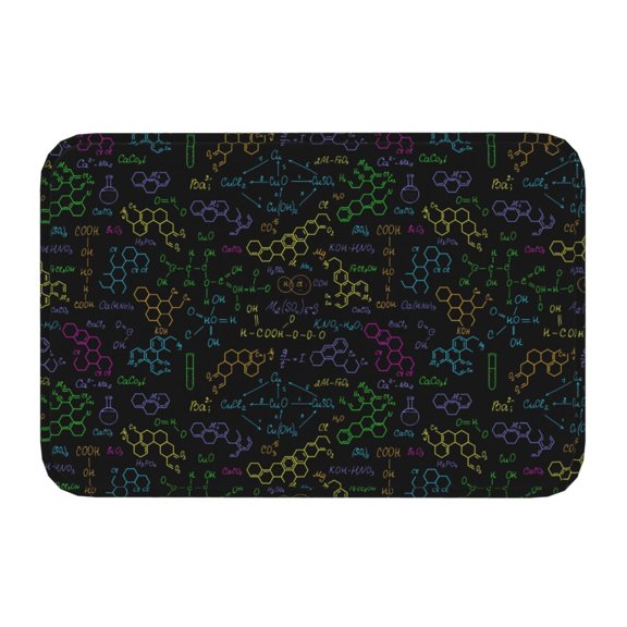 Kdxio Chemistry Formulas,16" x 24", Non-Slip Front Door Mats,Outdoor Welcome Mat Washable
