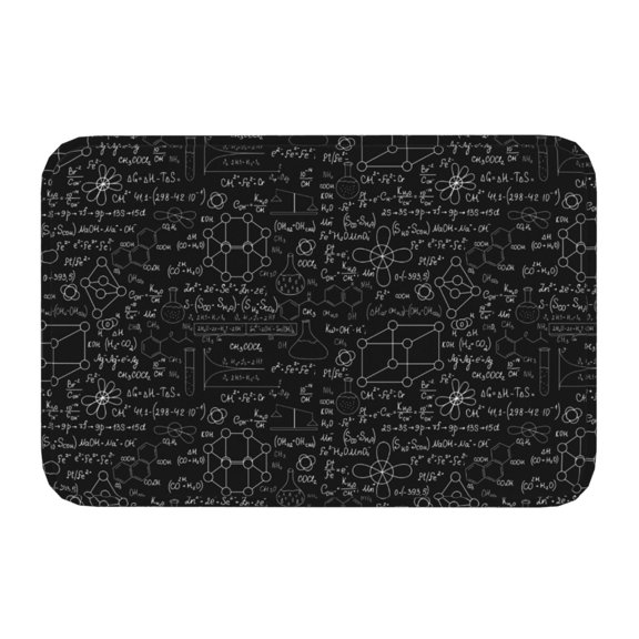 Kdxio Chemistry Formulas 3,16" x 24", Non-Slip Front Door Mats,Outdoor Welcome Mat Washable