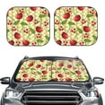 thumbnail image 1 of Kdxio Cherries And Ladybirds Print 2-Piece Sun Shade Front Windshield - Foldable Car Front Window Sunshades For Most Sedans Suv Truck, 1 of 6