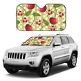 thumbnail image 1 of Kdxio Cherries and Ladybirds Print Windshield Sun Shade, Foldable Sun Blocker for Car,Truck,SUV Automotive Interior Sun Protection,Reflective Shade for Front Windshield(Small), 1 of 7