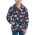 thumbnail image 1 of Kdxio Cherry Blossoms Pattern Kids Boys Girls Zip Up Hoodie 3D Printed Hooded Sweatshirt Hoody Coat with Pocket 7-12 Y-Small, 1 of 6