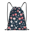 thumbnail image 1 of Kdxio Cherry Blossoms Print Drawstring Backpack Bag,Waterproof Draw String Back Sack, Gym Drawstring Bags Swim Bag For Unisex, 1 of 9