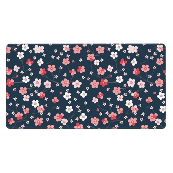 Kdxio Cherry Blossoms Print Large Gaming Mouse Pad,Non-Slip Base,Water Resist Keyboard Pad for Gamer,Office & Home,29.5 x 15.8 in