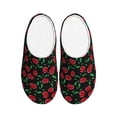 thumbnail image 1 of Kdxio Cherry Women's Men's Slippers Plush Slip-On House Slipper for Winter Indoor Soft Cushion Non-slip Fluffy Slides Slippers-37/38, 1 of 7