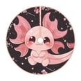 thumbnail image 1 of Kdxio Chibi Axolotl Sakura Fantasy Print Christmas Tree Skirt Christmas Xmas Tree Skirts Mat for New Year Holiday Christmas Party Decorations-48", 1 of 1