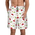 thumbnail image 1 of Kdxio Chicken And Plant Pattern Mens Casual Shorts - Drawstring Summer Beach Sports Shorts for Men, 1 of 5
