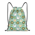 thumbnail image 1 of Kdxio Chicken Laying Eggs Print Drawstring Backpack Bag,Waterproof Draw String Back Sack, Gym Drawstring Bags Swim Bag For Unisex, 1 of 9