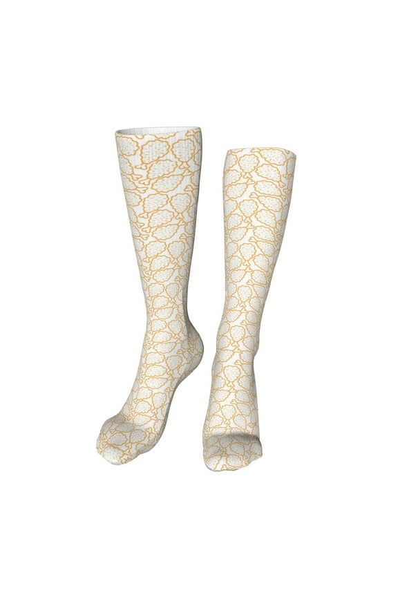 Chicken Leg Funny Silky Novelty Funky Long Knee High Socks Soft 3D Print Cosplay Crazy Stockings for Men Women