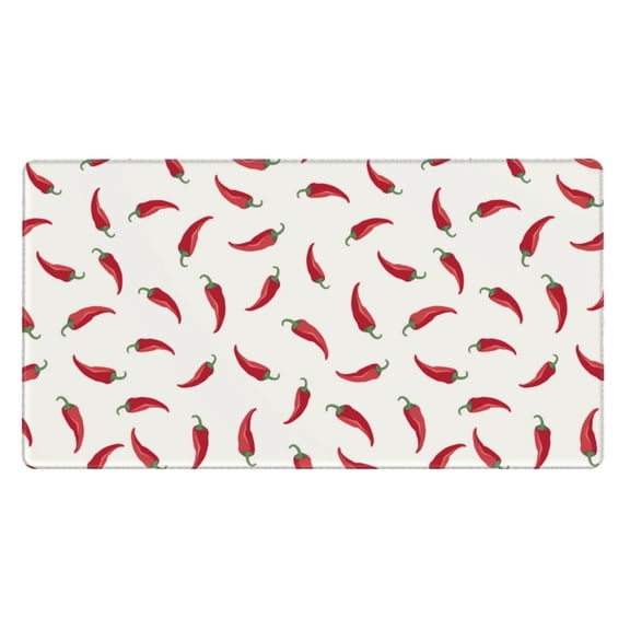 Kdxio Chili Print Large Gaming Mouse Pad,Non-Slip Base,Water Resist Keyboard Pad for Gamer,Office & Home,29.5 x 15.8 in