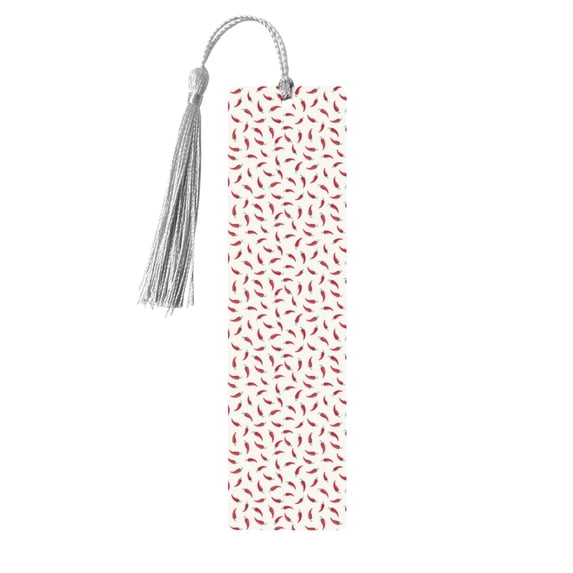 Kdxio Chili Print Metal Tassel Bookmarks,Perfect Gift for Art Lovers and Bookworms Metal Bookmarks for Women