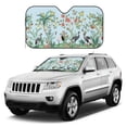 thumbnail image 1 of Kdxio Chinoiserie Floral Palm Tree Print Windshield Sun Shade, Foldable Sun Blocker for Car,Truck,SUV Automotive Interior Sun Protection,Reflective Shade for Front Windshield(Small), 1 of 7