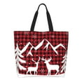 thumbnail image 1 of Kdxio Christmas Buffalo Plaid Casual Tote Bags Women Big Capacity Shoulder Bag for Women Travel Shoulder Bags Handbags, 1 of 8