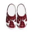 thumbnail image 1 of Kdxio Christmas Buffalo Plaid Women's Men's Slippers Plush Slip-On House Slipper for Winter Indoor Soft Cushion Non-slip Fluffy Slides Slippers-13, 1 of 7