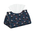 thumbnail image 1 of Kdxio Christmas Dachshund Print Tissue Box Cover,Modern PU Leather Rectangular Tissue Box Holder for Bathroom Living Room Bedroom Office Desk Car Home, 1 of 1