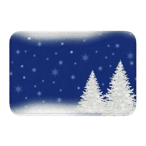Kdxio Christmas Fir Tree,16" x 24", Non-Slip Front Door Mats,Outdoor Welcome Mat Washable