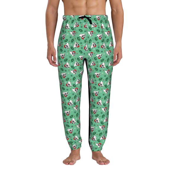 Kdxio Christmas French Bulldog Pattern Joggers,Sweatpants for Men with Pockets-Small