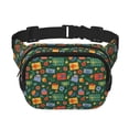 thumbnail image 1 of Kdxio Christmas Gift Crossbody Double Layer Waist Bag Belt Bag for Unisex Fanny Pack Fashion Waist Packs for Hiking Running Shopping Traveling, 1 of 9