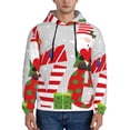 thumbnail image 1 of Kdxio Christmas Gnome With Love Print Mens Casual Hooded Collar Drawstring Hoodies Pullover Sweatshirts Casual Long Sleeve Shirts-Large, 1 of 7