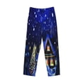 thumbnail image 1 of Kdxio Christmas Night Print Men's Sleep Pajama Pant Lounge Pants with Pockets, 1 of 8