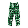 thumbnail image 1 of Kdxio Christmas Pattern At Buffalo Plaid Print Men's Sleep Pajama Pant Lounge Pants with Pockets, 1 of 8