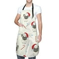 thumbnail image 1 of Kdxio Christmas Pug Dog Apron with Pockets Adjustable Kitchen Aprons for Men Women Waterproof Aprons for Cooking,Drawing,Crafting, Baking Household Cleaning, 1 of 8