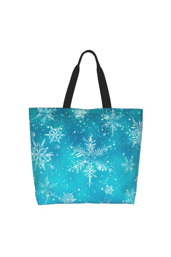 Christmas Snow Casual Tote Bags Women Big Capacity Shoulder Bag for Women Travel Shoulder Bags Handbags