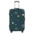 thumbnail image 1 of Kdxio Christmas Snowflake Pattern Luggage Cover for Travel,Elastic and Durable,Fits 18-32 Inch,Anti-Scratch Suitcase Protector-No luggage included, 1 of 5