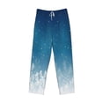 thumbnail image 1 of Kdxio Christmas Snowflakes Print Men's Sleep Pajama Pant Lounge Pants with Pockets, 1 of 8