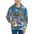 thumbnail image 1 of Kdxio Christmas Tree Pattern Kids Boys Girls Zip Up Hoodie 3D Printed Hooded Sweatshirt Hoody Coat with Pocket 7-12 Y-Small, 1 of 6