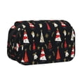 thumbnail image 1 of Kdxio Christmas Tree and Gold Socks for Double Compartment Pen Case Oxford Organizer with Zipper Pockets for Students Artists, 1 of 7