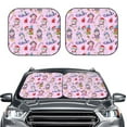 thumbnail image 1 of Kdxio Christmas Unicorns Print 2-Piece Sun Shade Front Windshield - Foldable Car Front Window Sunshades for Most Sedans SUV Truck, 1 of 6