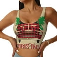 thumbnail image 1 of Kdxio Christmas Vintage Red Truck Print Workout Crop Tank Top for Women Racerback Yoga Tank Tops Athletic Sports Shirts Exercise Undershirts, 1 of 9
