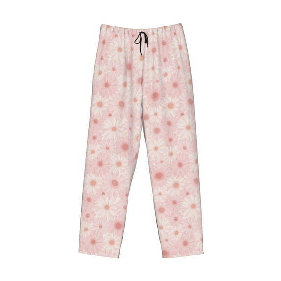 Kdxio Chrysanthemum Print Men's Sleep Pajama Pant Lounge Pants with Pockets