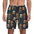 thumbnail image 1 of Kdxio Cigar Print Men's Swim Trunks with Compression Liner 7 Inch Inseam Quick Dry Swim Shorts, 1 of 5