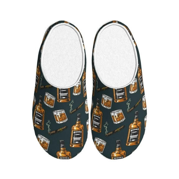 Kdxio Cigar Women's Men's Slippers Plush Slip-On House Slipper for Winter Indoor Soft Cushion Non-slip Fluffy Slides Slippers-13