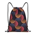 thumbnail image 1 of Kdxio Circular Stripes Print Drawstring Backpack Bag,Waterproof Draw String Back Sack, Gym Drawstring Bags Swim Bag For Unisex, 1 of 9