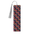 thumbnail image 1 of Kdxio Circular Stripes Print Metal Tassel Bookmarks,Perfect Gift for Art Lovers and Bookworms Metal Bookmarks for Women, 1 of 8