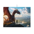 thumbnail image 1 of Kdxio Clear Sky Mountain Red Dragon for Dish Drying Mat,24*18 inch Absorbent Dish Drainer Kitchen Counter,Large Size Dish Drying Pad for Countertops,Draining Racks, 1 of 6