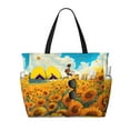 thumbnail image 1 of Kdxio Clear Sky Sunflower for Beach Bag for Women Large Beach Tote Bag Waterproof Sandproof Swim Bag with Zipper Pockets Beach Vacation Travel, 1 of 7