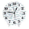thumbnail image 1 of Kdxio Clock number Print Wall Clock,10 Inch Battery Operated Wall Clocks,Silent Non Ticking Small Analog Clock for Living Room,Office,Home,Bedroom,Kitchen,Bathroom, 1 of 7