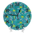 thumbnail image 1 of Kdxio Clock number Print Wall Clock,10 Inch Battery Operated Wall Clocks,Silent Non Ticking Small Analog Clock for Living Room,Office,Home,Bedroom,Kitchen,Bathroom, 1 of 7